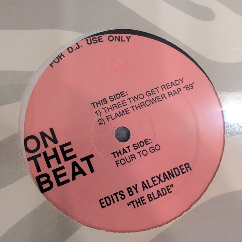 On The Beat Edits by Alexander The Blade 12 Inch Vinyl DJ Promo Record - Picture 2 of 3